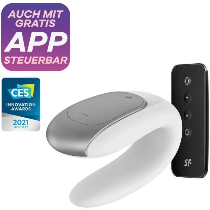 Satisfyer Satisfyer App Enabled Double Fun - White