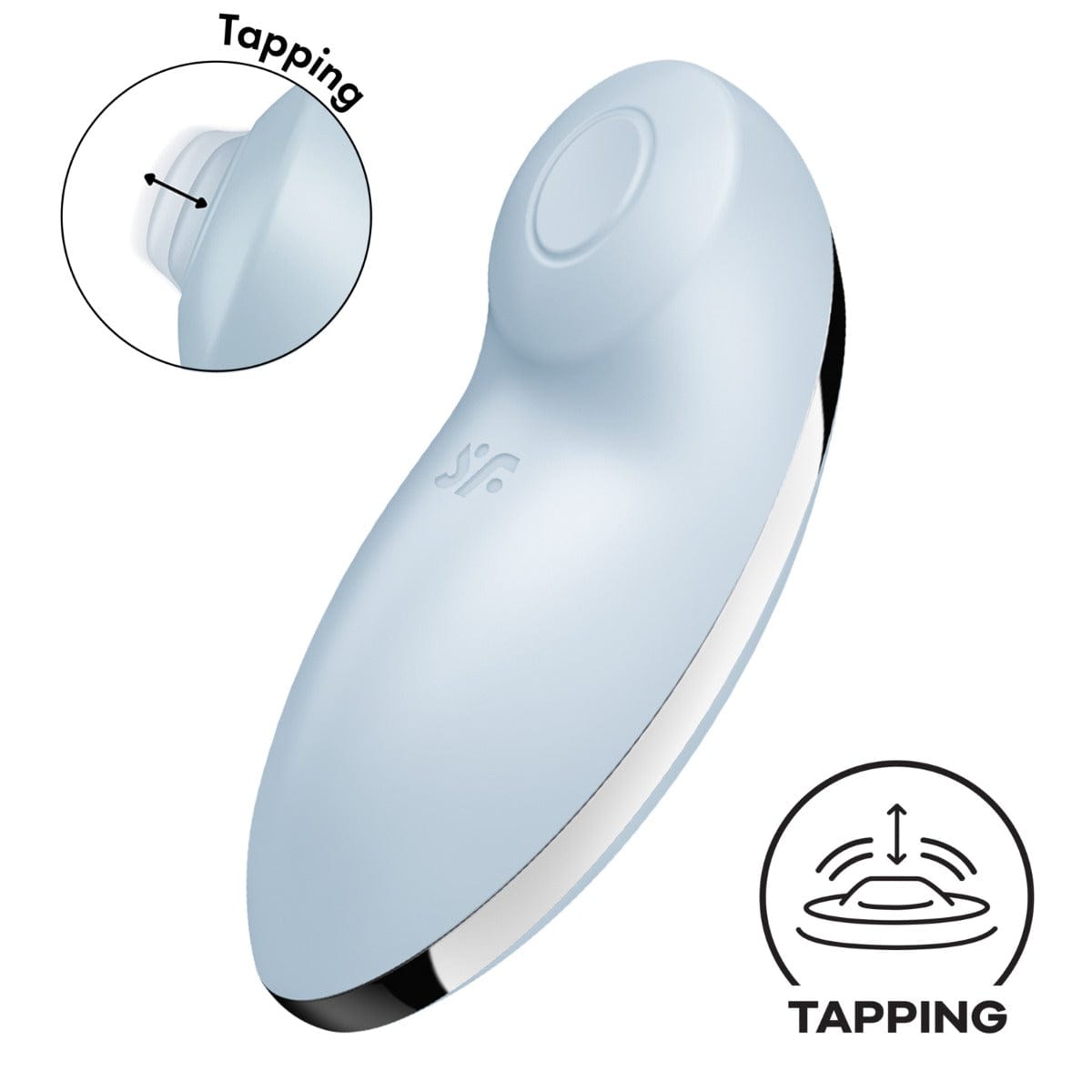 Satisfyer - Tap & Climax 2, Intense Clitoral Stimulation | Blue Satisfyer - For Me To Love
