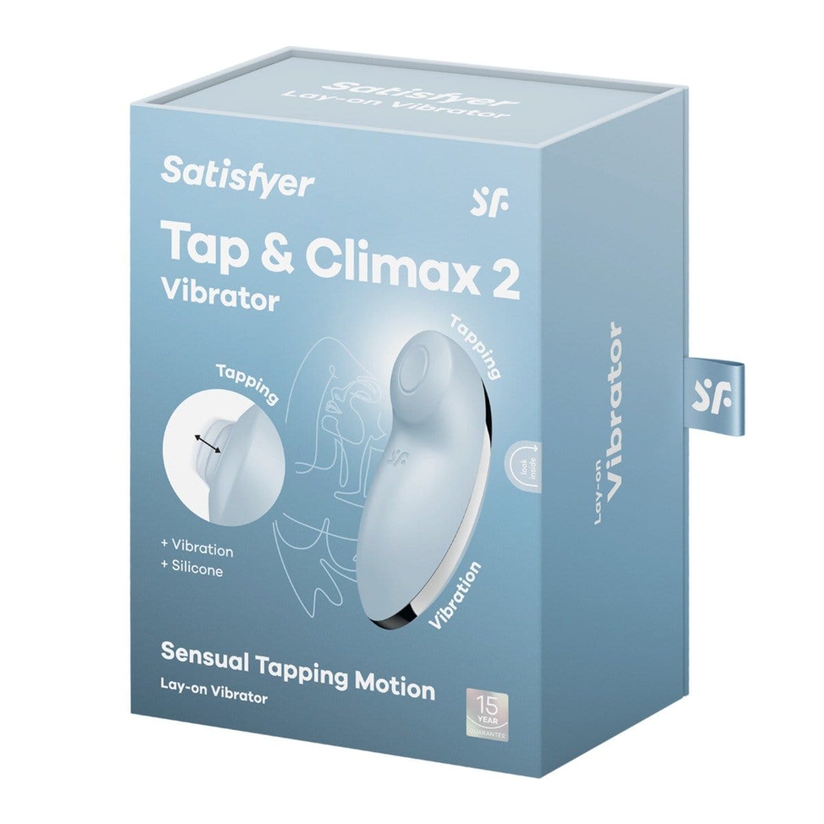 Satisfyer - Tap & Climax 2, Intense Clitoral Stimulation | Blue Satisfyer - For Me To Love
