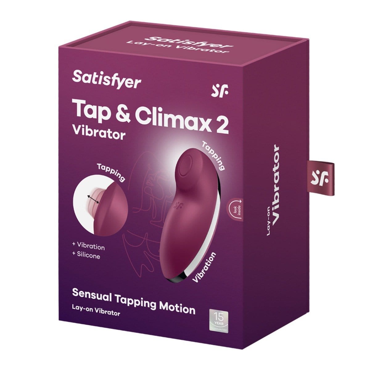 Satisfyer - Tap & Climax 2, Intense Clitoral Stimulation | Red Satisfyer - For Me To Love