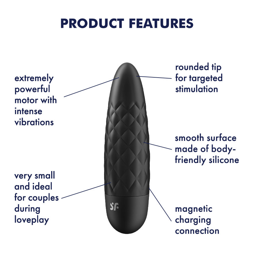 Satisfyer - Ultra Power Bullet 5 Vibrator | USB Rechargeable Satisfyer - For Me To Love