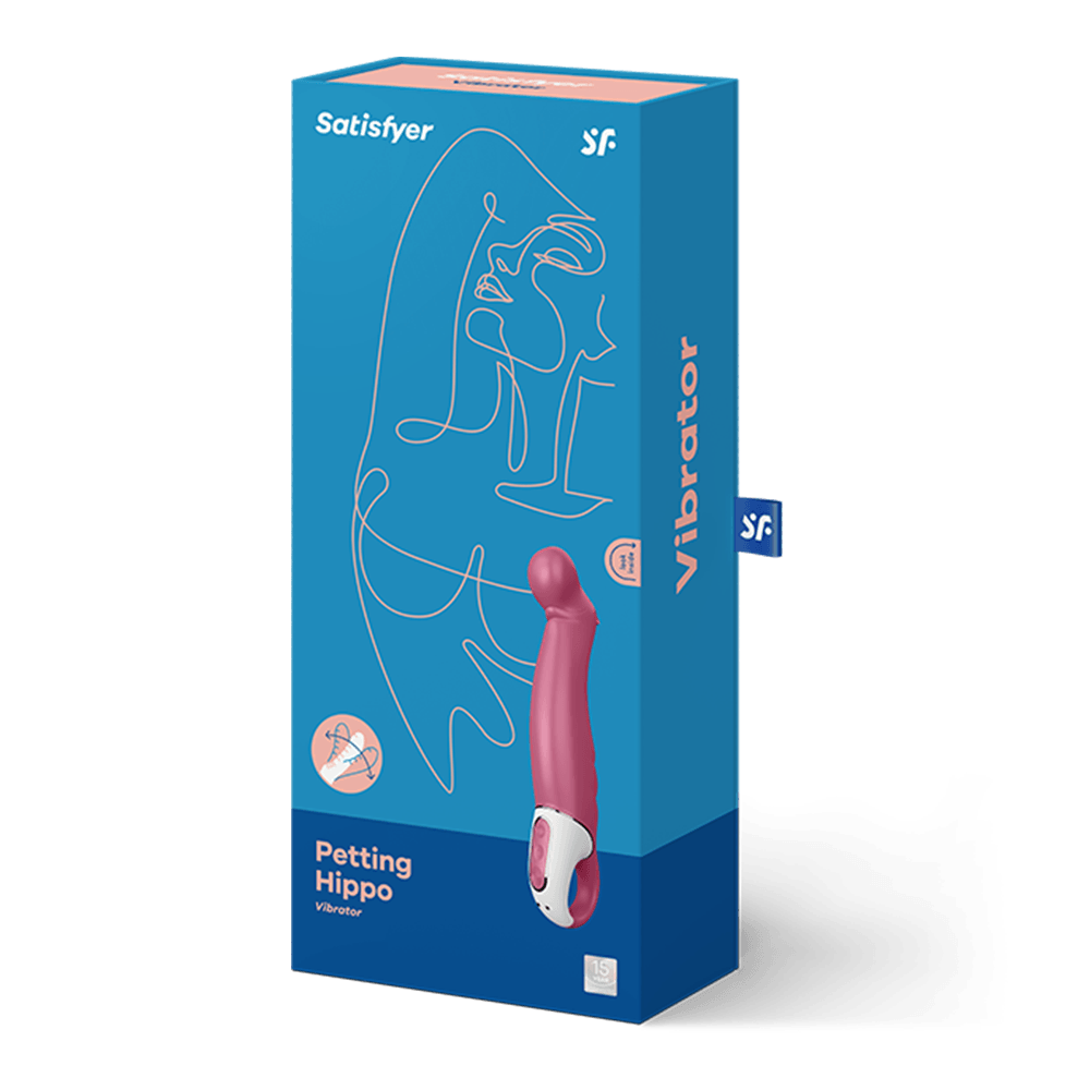 Satisfyer Vibes Petting Hippo - 12 Function USB Rechargeable Satisfyer - For Me To Love