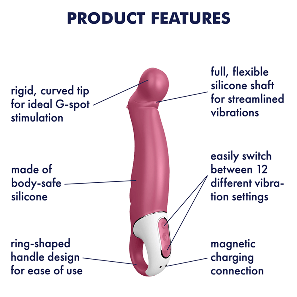 Satisfyer Vibes Petting Hippo - 12 Function USB Rechargeable Satisfyer - For Me To Love