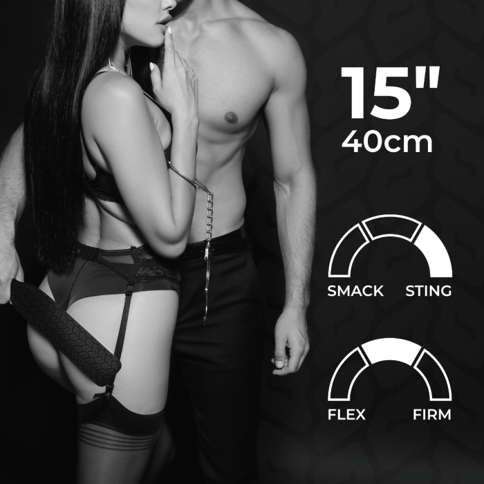 Sei Mio - Tread Carefully Tyre Spanking Paddle | Black 15 inches Sei Mio - For Me To Love