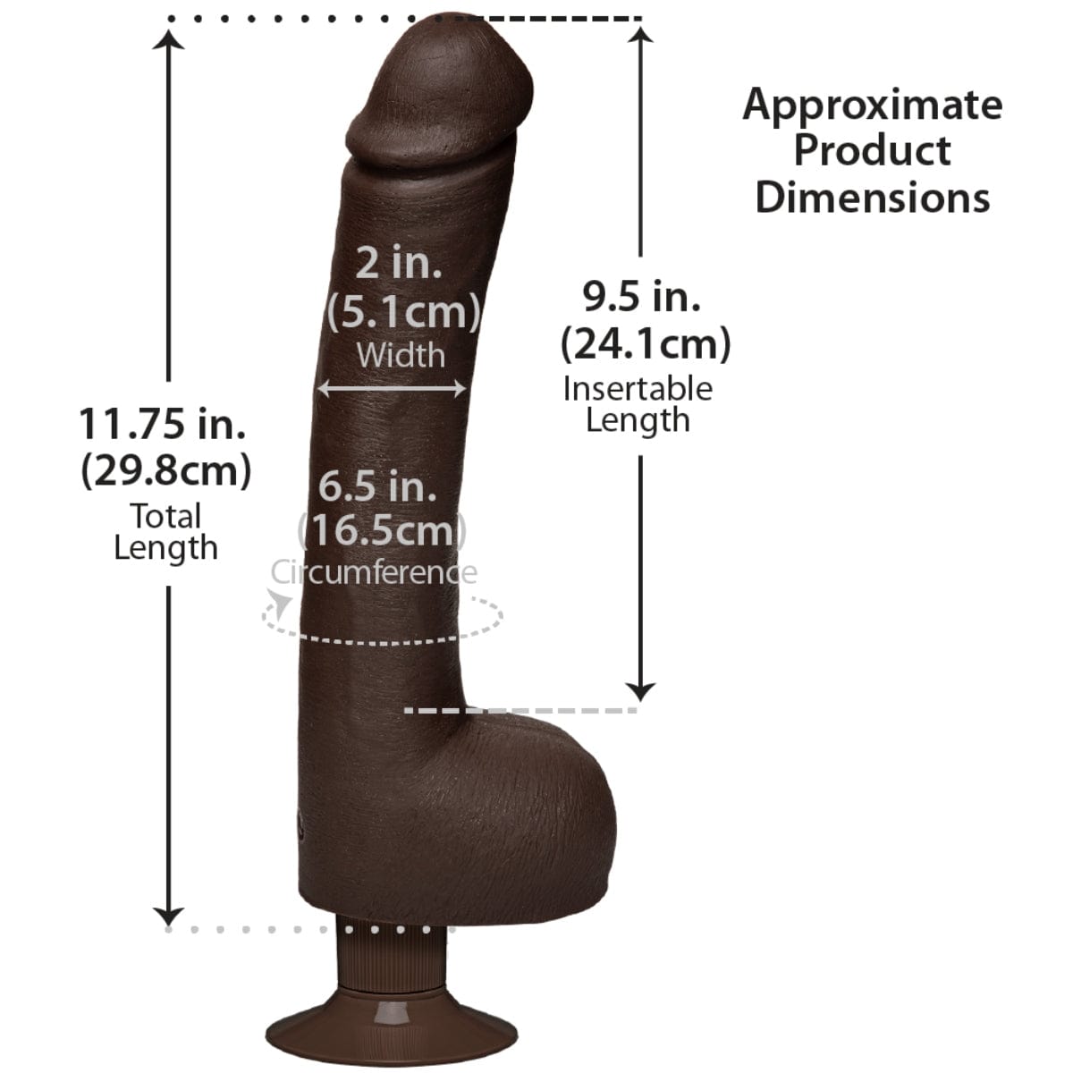 Signature Cocks - Safaree Samuels Anaconda Vibrating Ultraskyn Dildo with Suction Base | 12 inches Doc Johnson - For Me To Love