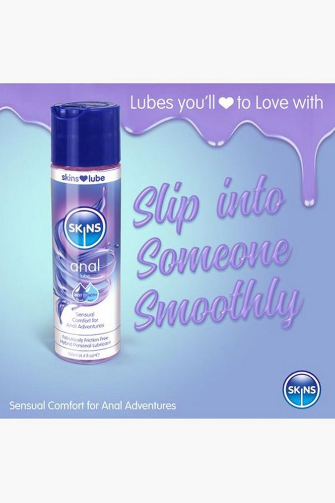 Skins Anal Hybrid Silicone and Water Based Lubricant 4.4 fl oz (130ml) Skins - For Me To Love