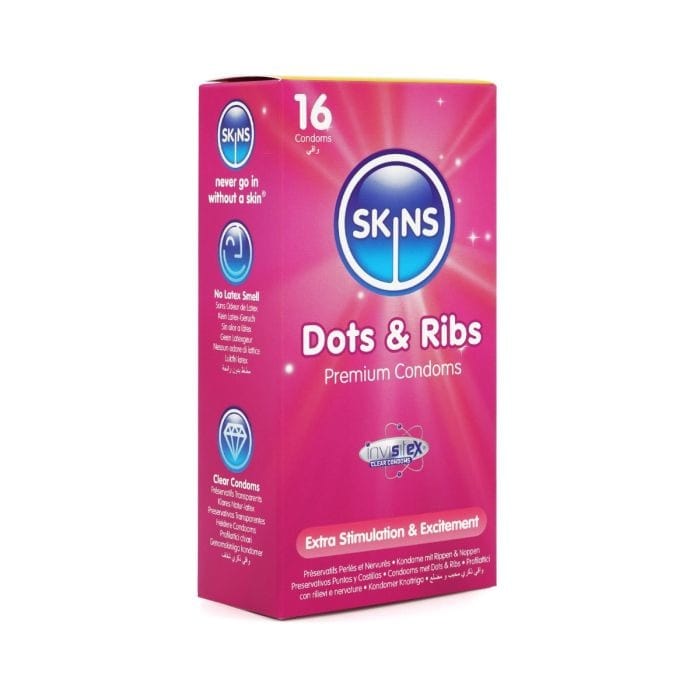Skins - Dots & Ribs Condom | 16 Pack Skins - For Me To Love