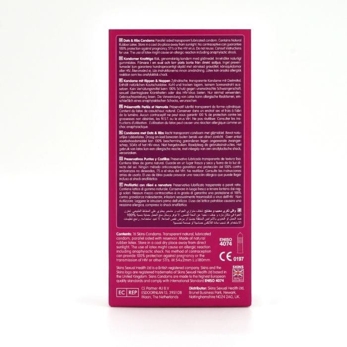 Skins - Dots & Ribs Condom | 16 Pack Skins - For Me To Love