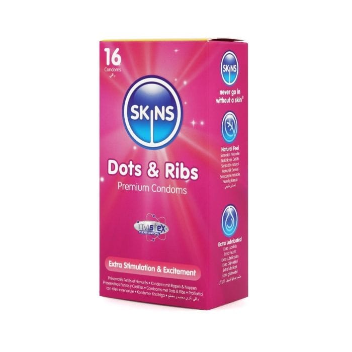 Skins - Dots & Ribs Condom | 16 Pack Skins - For Me To Love