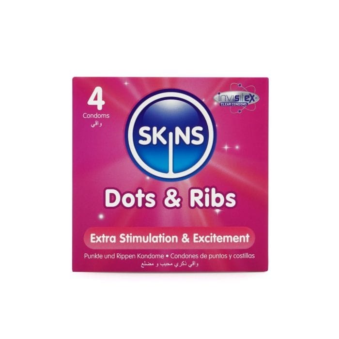 Skins - Dots & Ribs Condoms | 4 Pack Skins - For Me To Love