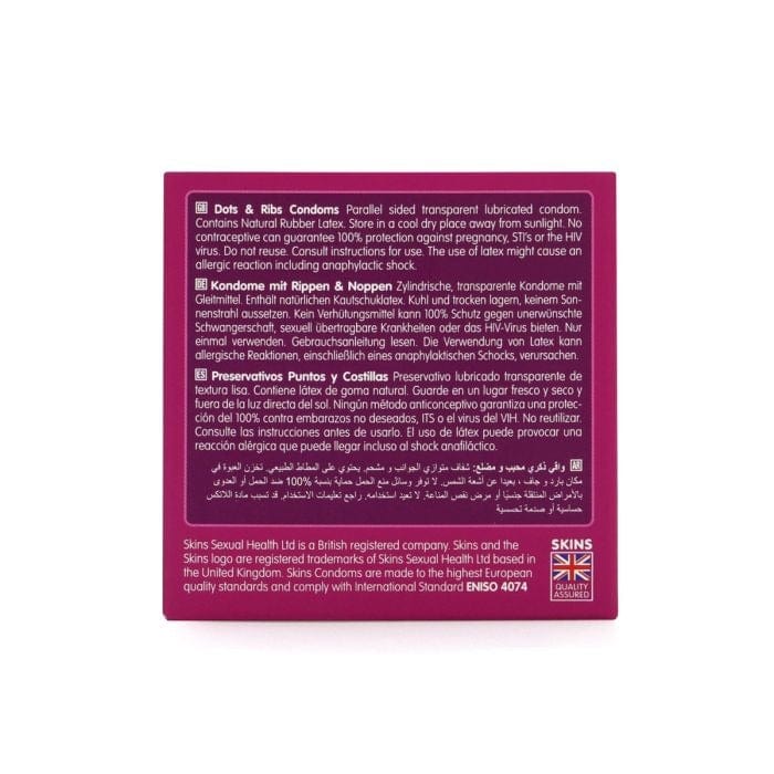 Skins - Dots & Ribs Condoms | 4 Pack Skins - For Me To Love