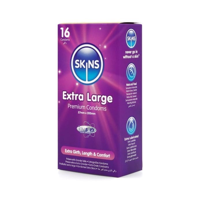 Skins - Extra Large Condom 57mm | 16 Pack Skins - For Me To Love