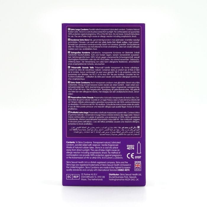 Skins - Extra Large Condom 57mm | 16 Pack Skins - For Me To Love