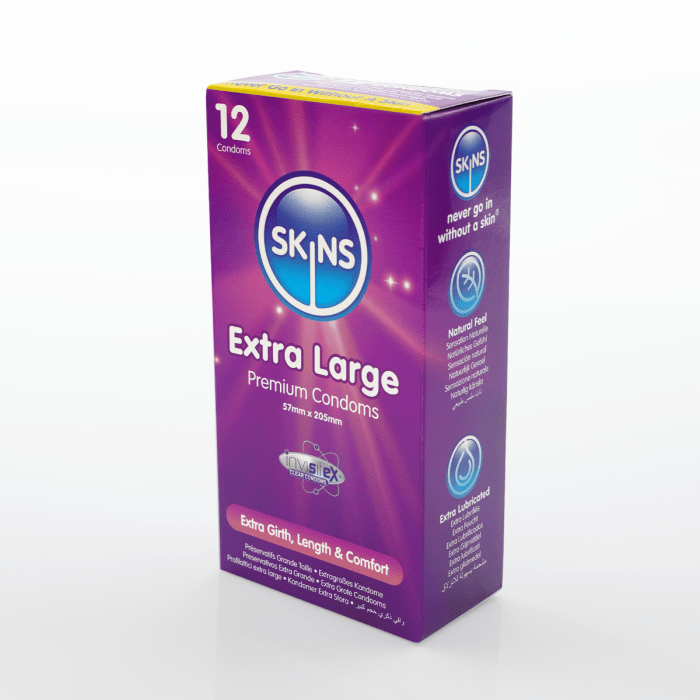 Skins - Extra Large Condoms | 12 Pack Skins - For Me To Love