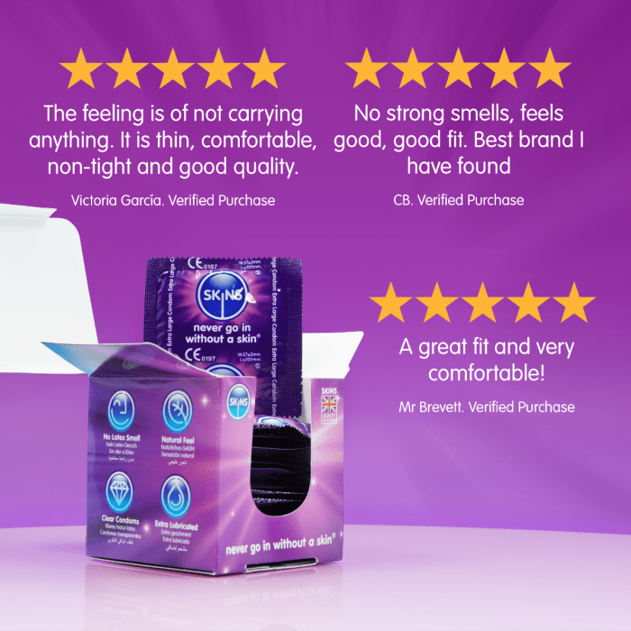 Skins - Extra Large Condoms | 12 Pack Skins - For Me To Love