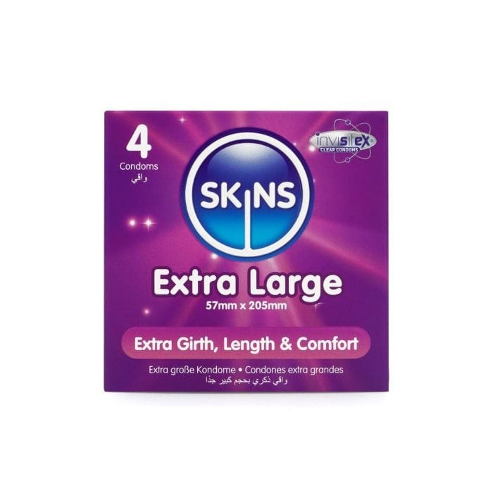 Skins - Extra Large Condoms 57mm | 4 Pack Skins - For Me To Love