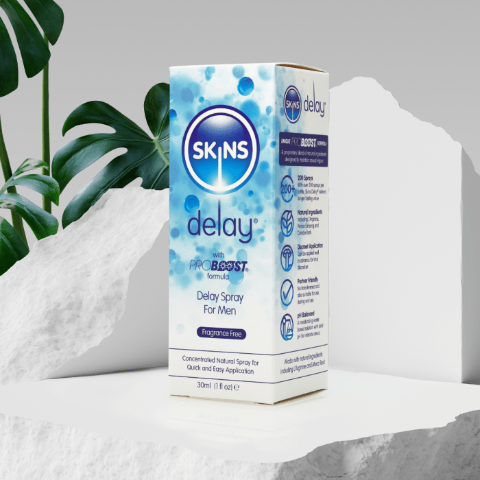 Skins - Natural Delay Spray (Fragrance Free) | 30ml Skins - For Me To Love
