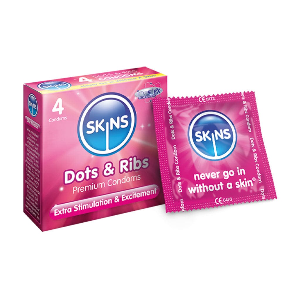 Skins Skins Condoms Dots & Ribs 4 Pack