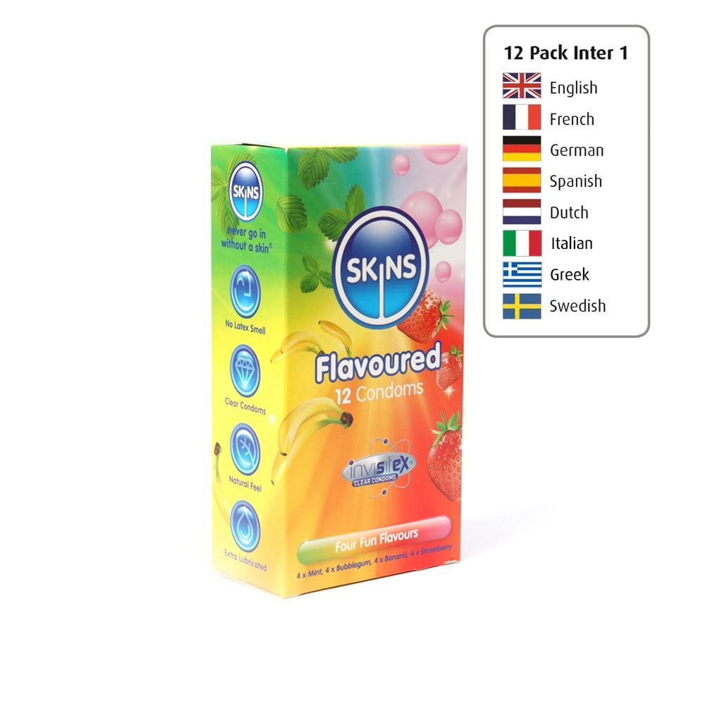 Skins Skins Condoms Flavours 12 Pack International 1