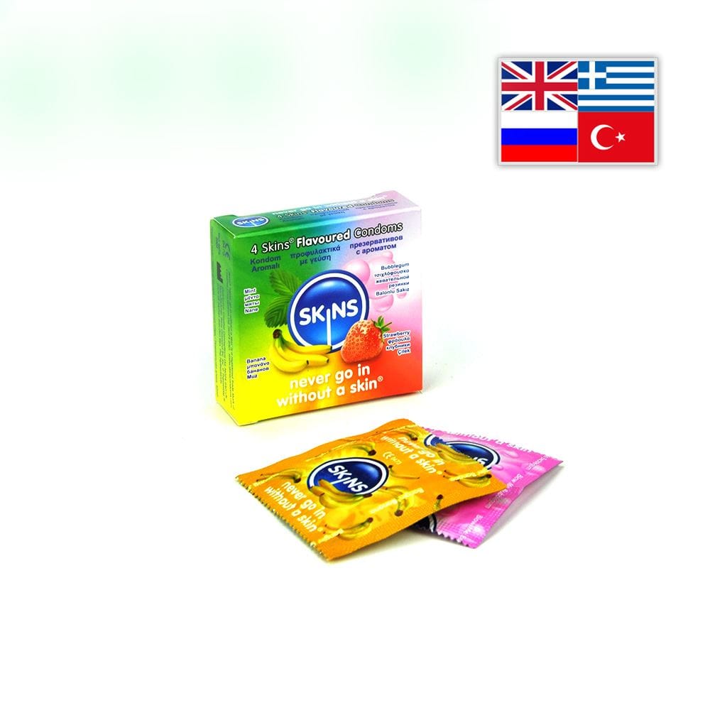Skins Skins Condoms Flavours 4 Pack International 1