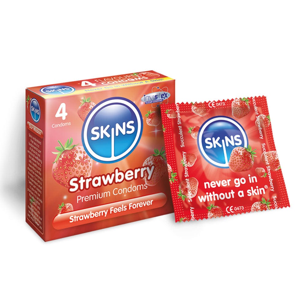 Skins Skins Condoms Strawberry 4 Pack