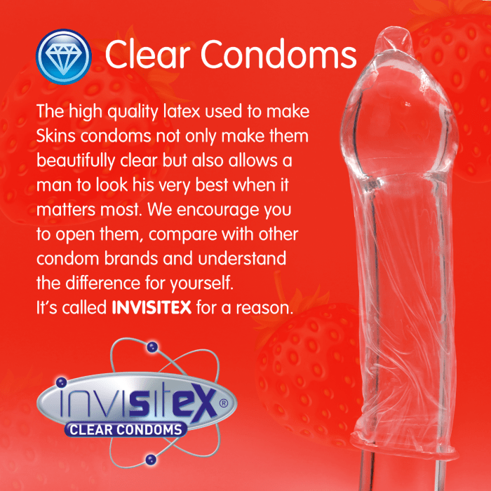 Skins - Strawberry Flavoured Condoms | 12 Pack Skins - For Me To Love