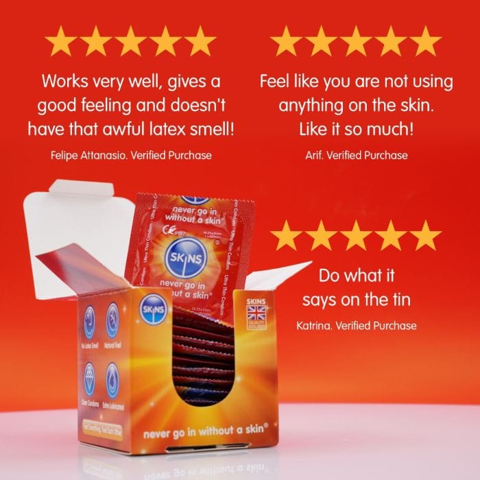 Skins - Ultra Thin Condom Cube | 16 Pack Skins - For Me To Love