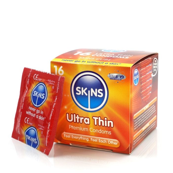 Skins - Ultra Thin Condom Cube | 16 Pack Skins - For Me To Love