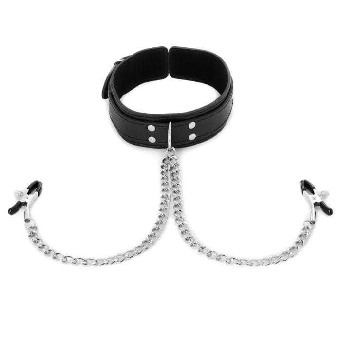 Sportsheets - Collar with Nipple Clamps Sportsheets - For Me To Love