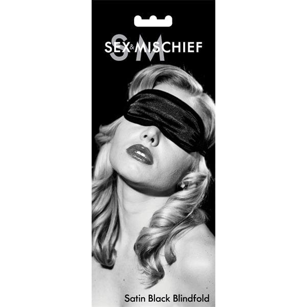 Sportsheets S&M Satin Blindfold - Black