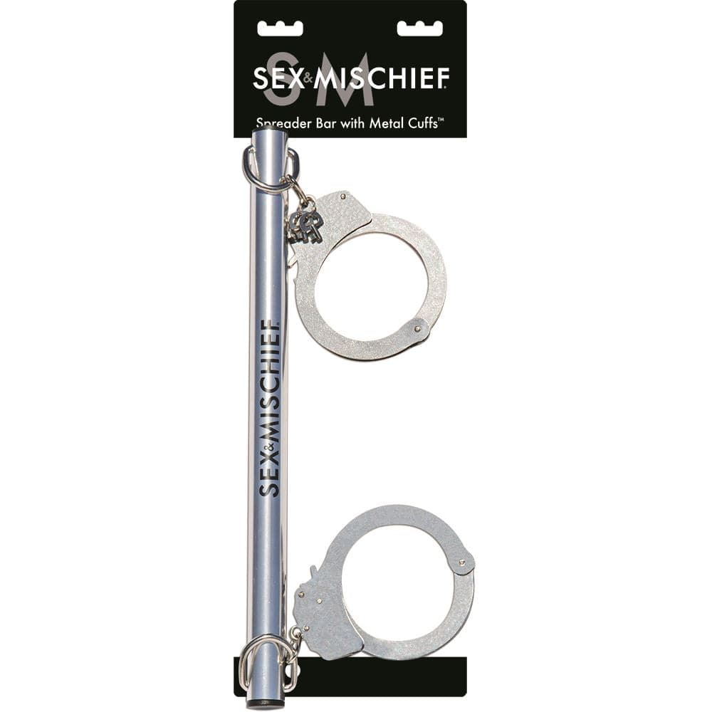 Sportsheets S&M Spreader Bar w/ Metal Cuffs