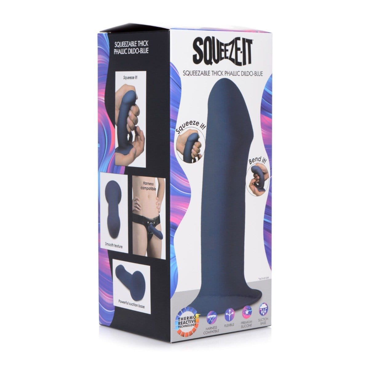 Squeeze-It - Thick Squeezable Phallic Dildo with Suction Cup Base | 6.9 inches Squeeze-It - For Me To Love