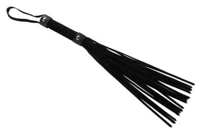 Strict -Short Suede Flogger Black | 15.75 inches Strict - For Me To Love