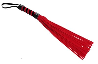 Strict - Short Suede Flogger | Red & Black Strict - For Me To Love