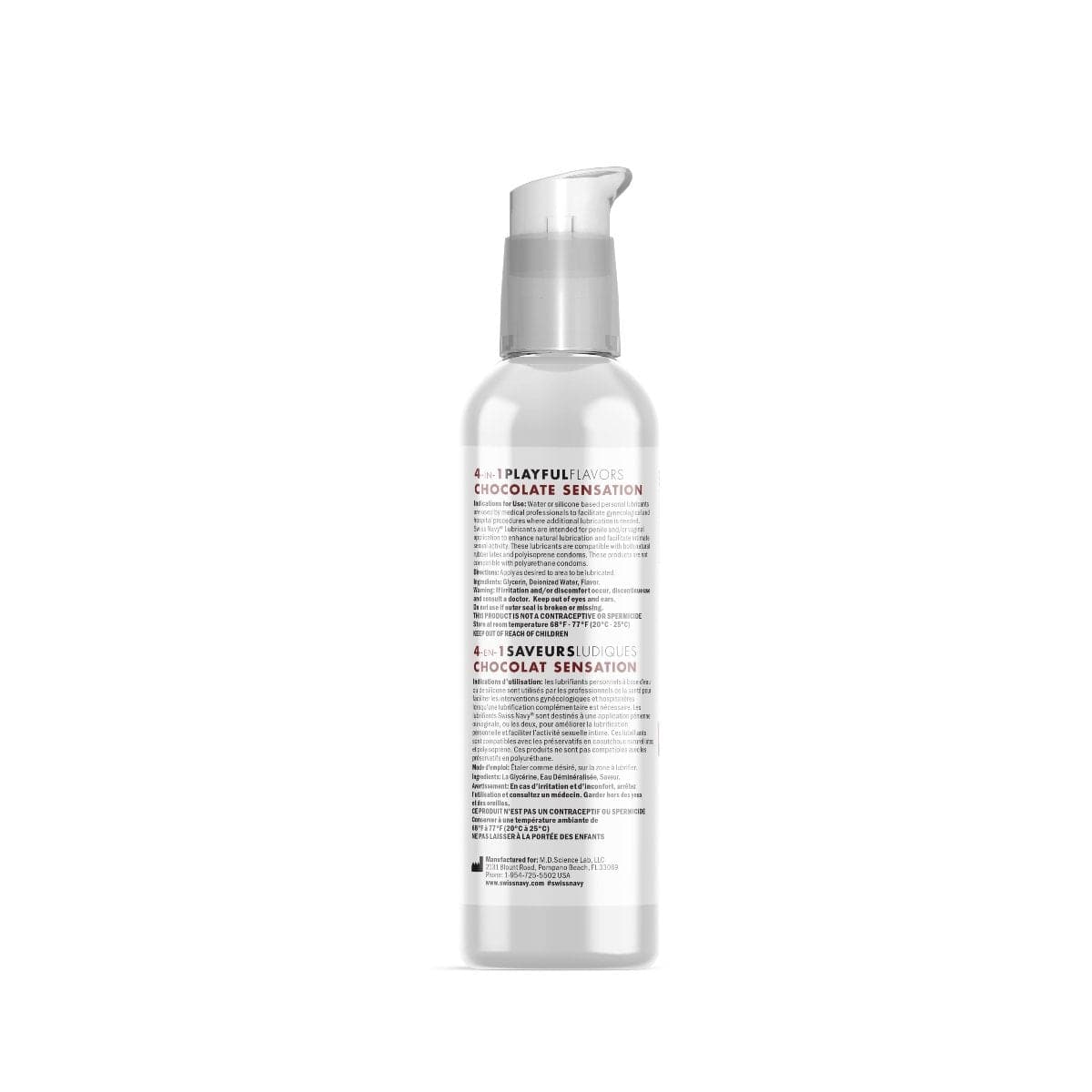 Swiss Navy - 4 in 1 Chocolate Sensation Personal Lubrication | 118ml Swiss Navy - For Me To Love