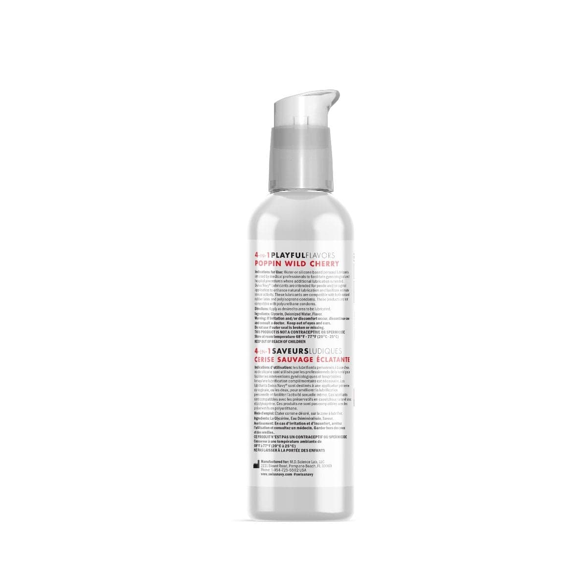Swiss Navy - 4 in 1 Poppin Wild Cherry Personal Lubrication | 118ml Swiss Navy - For Me To Love