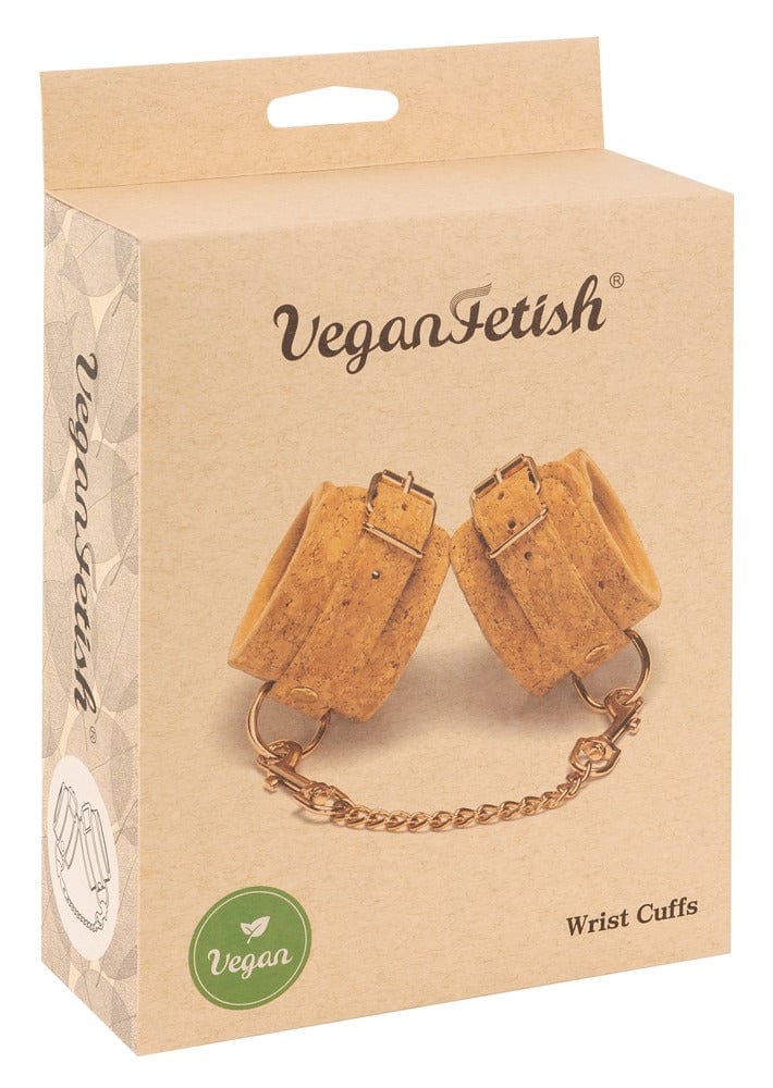 Vegan Fetish Wrist Cuffs with Chain & Snap Hooks for Bondage Play | For Me To Love