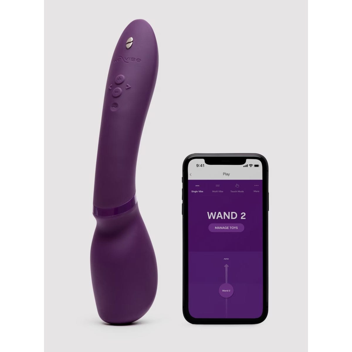 We-Vibe - Wand 2 The Ultimate USB Rechargeable Cordless Massage Wand | Manual & App Controlled We-Vibe - For Me To Love
