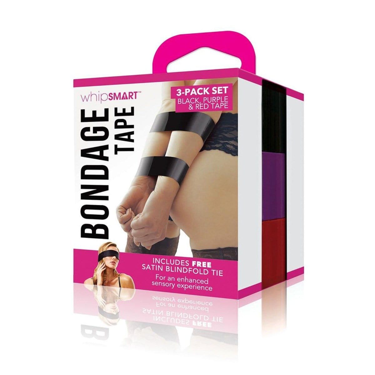 Whipsmart - 150FT Bondage Tape With Silky Blindfold | 3 Colours WhipSmart - For Me To Love