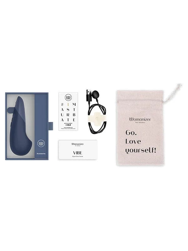 Womanizer - 'Vibe' World's 1st Silent Vibrator with UltraWave Technology | Blue Womanizer - For Me To Love