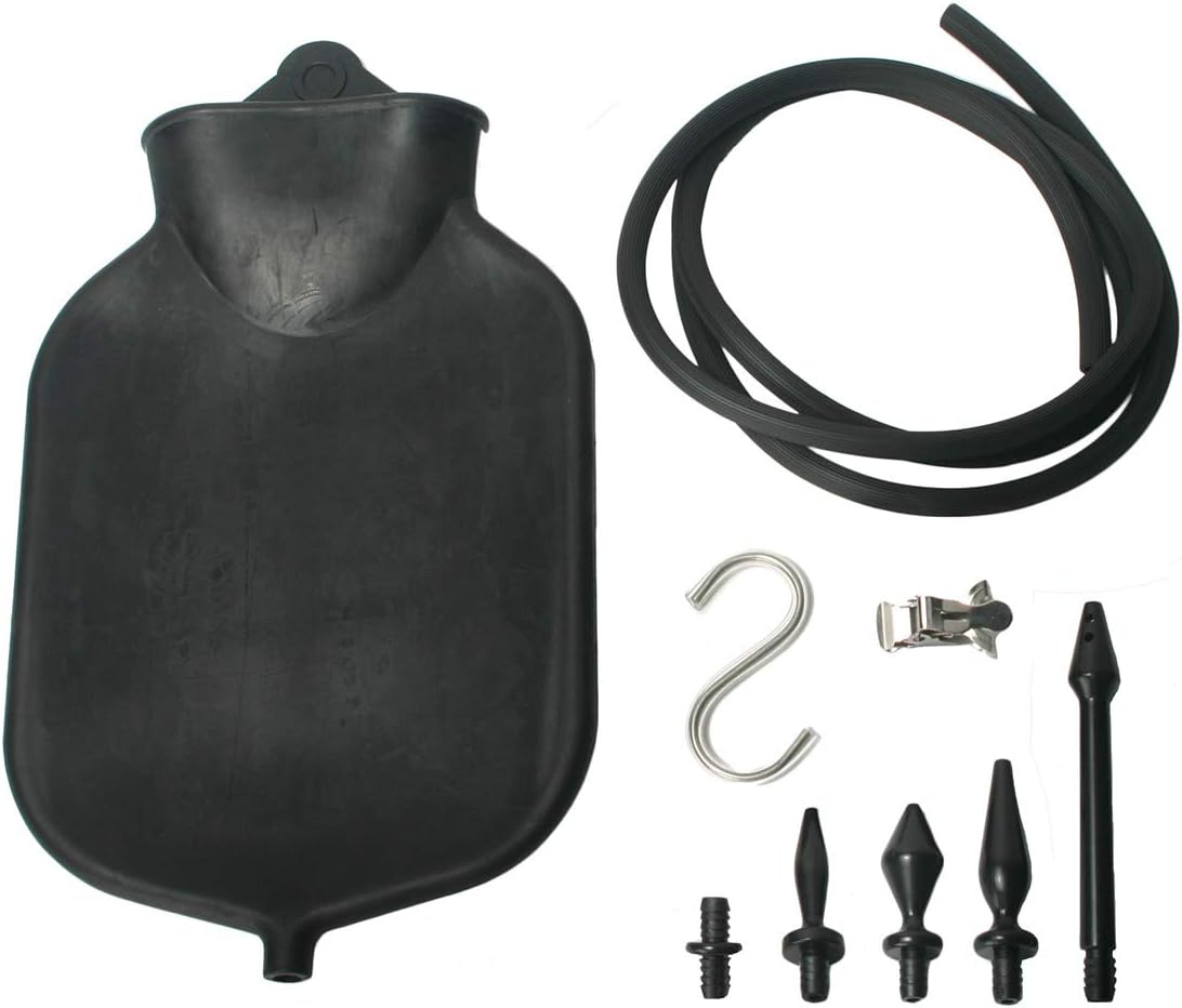 Master Series - Clean Stream Deluxe Black Enema Set | Personal Douching Kit