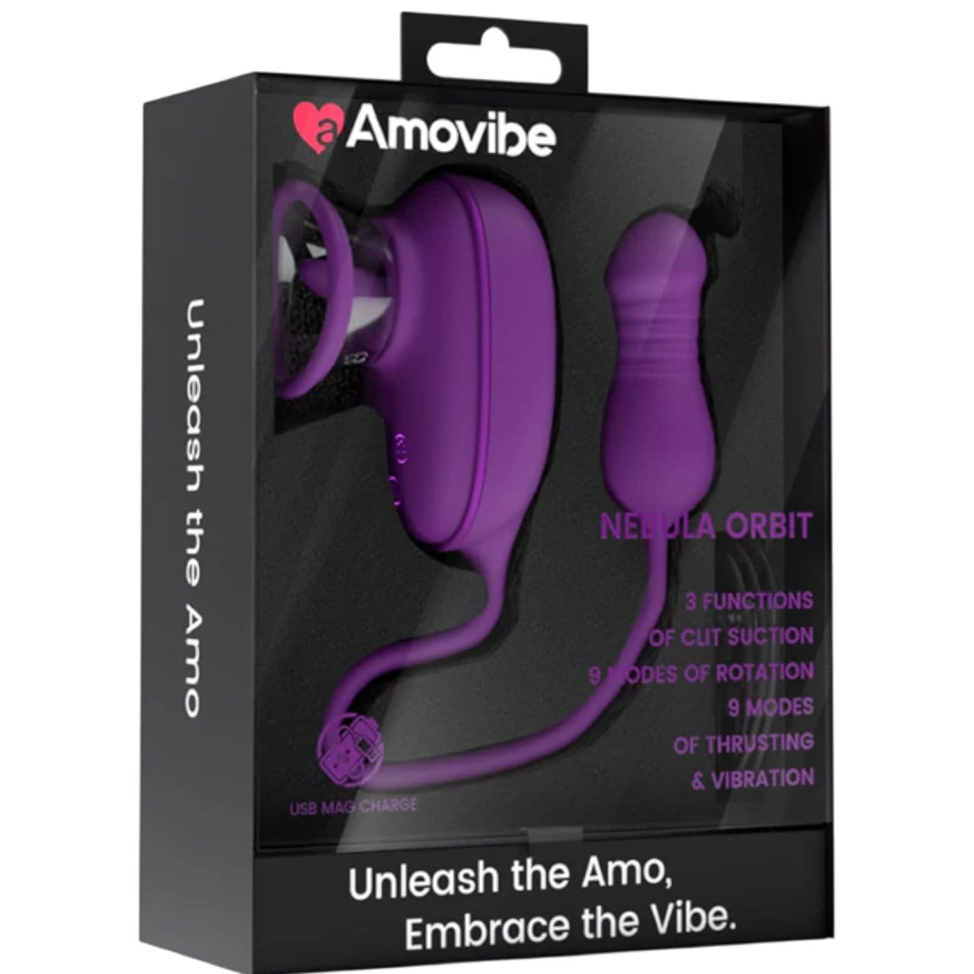 Amovibe - Nebula Orbit Suction & Thrusting Clit Vibrator | USB Rechargeable AmoVibe - For Me To Love