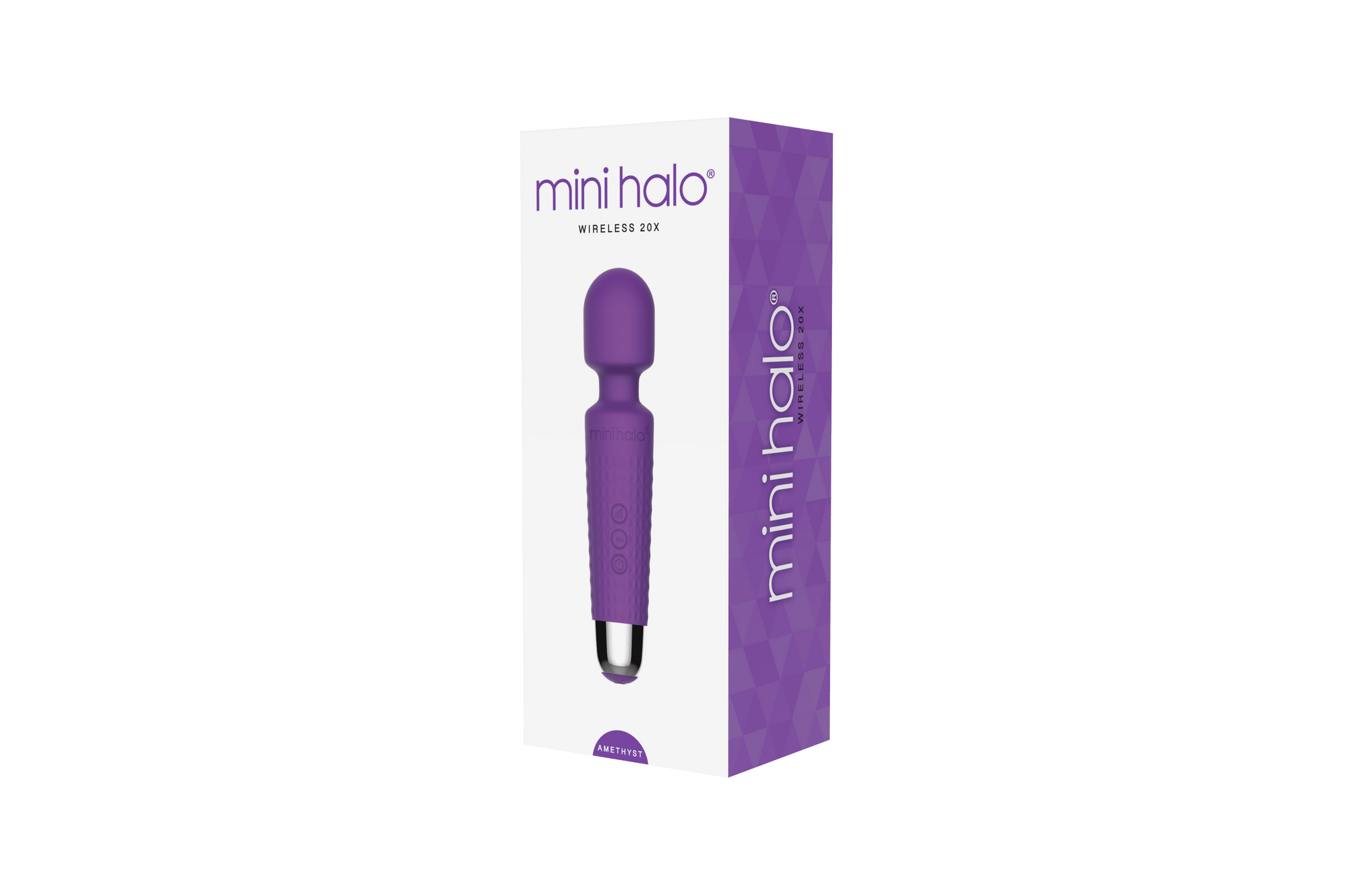 Award Winning Mini Halo - Wireless Massage Wand - Amethyst Mini Halo - For Me To Love