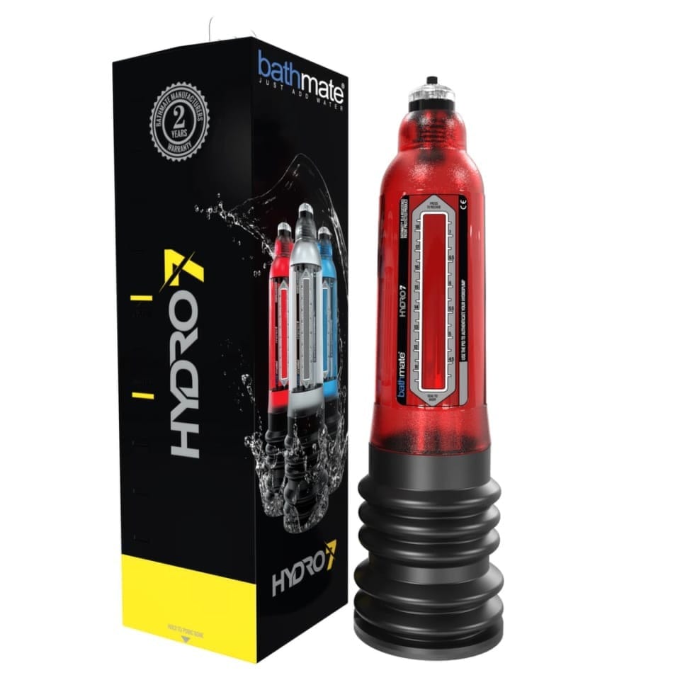 Bathmate - HYDRO7 Hydro Vacuum Penis Pump Red | Penis Size 5-7 inches Bathmate - For Me To Love