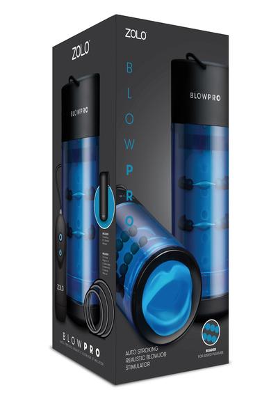 Blowpro - Oral Sex Male Masturbator | Black/Blue Zolo - For Me To Love