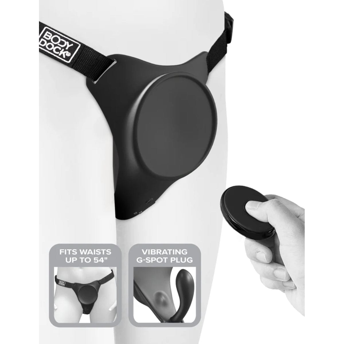 Body Dock - G-Spot Pro Vibrating Strap-on Harness | Rechargeable Body Dock - For Me To Love