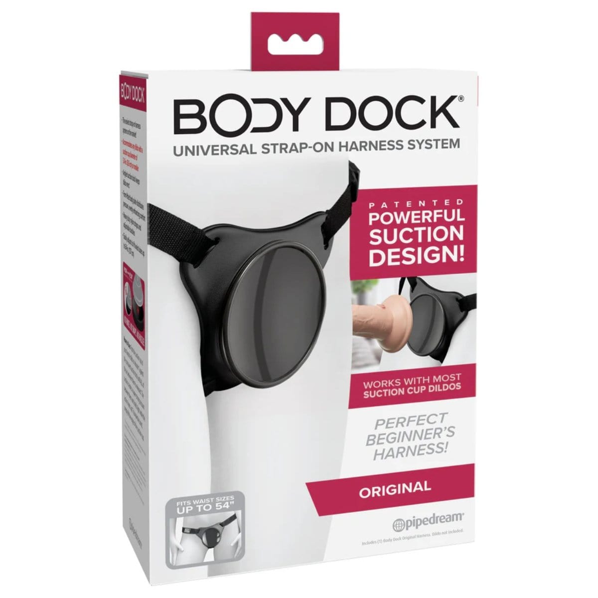 Body Dock - Original Strap-on Suction Cup Harness | Fully Adjustable Body Dock - For Me To Love