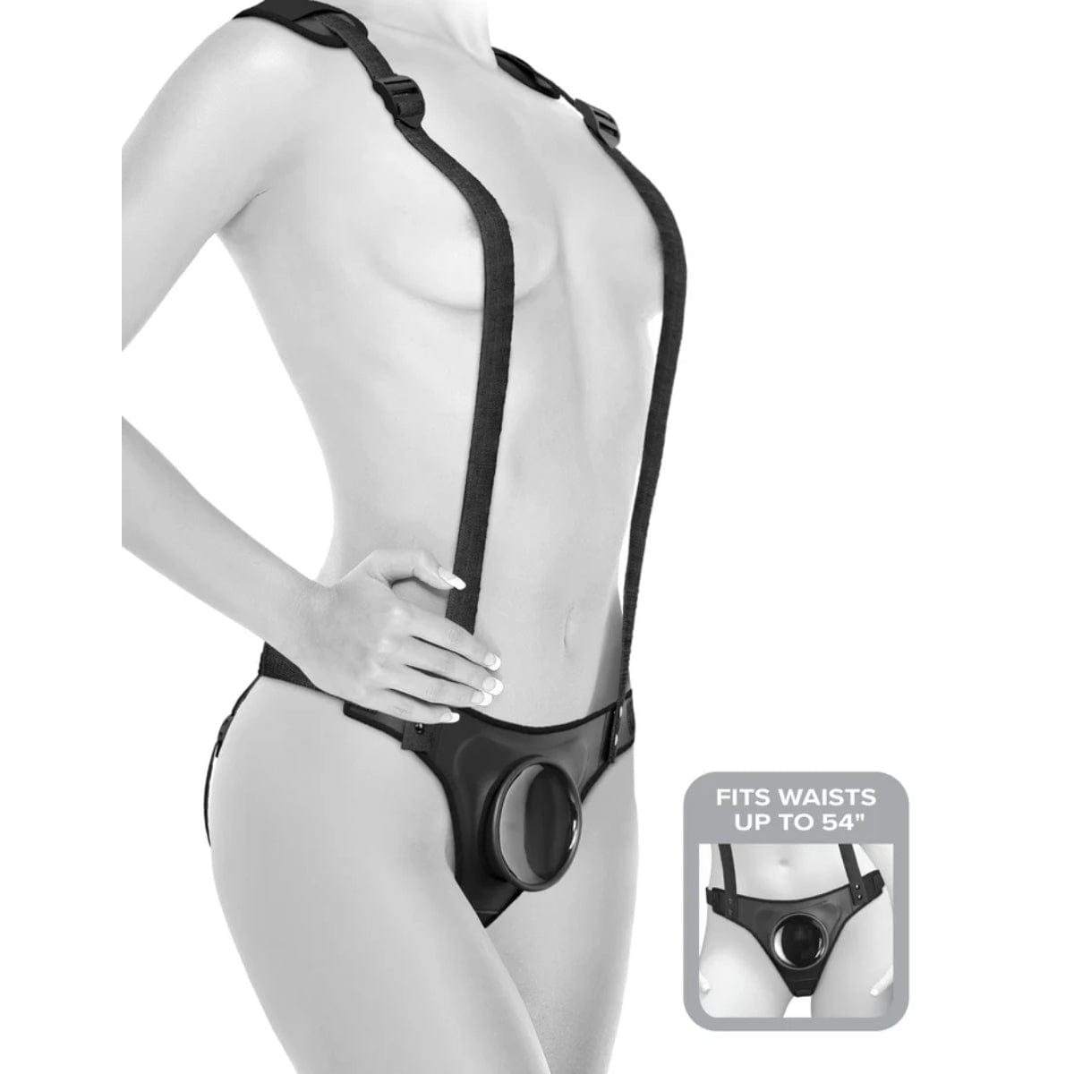 Body Dock - Strap-On Suction Cup Suspenders Harness Body Dock - For Me To Love