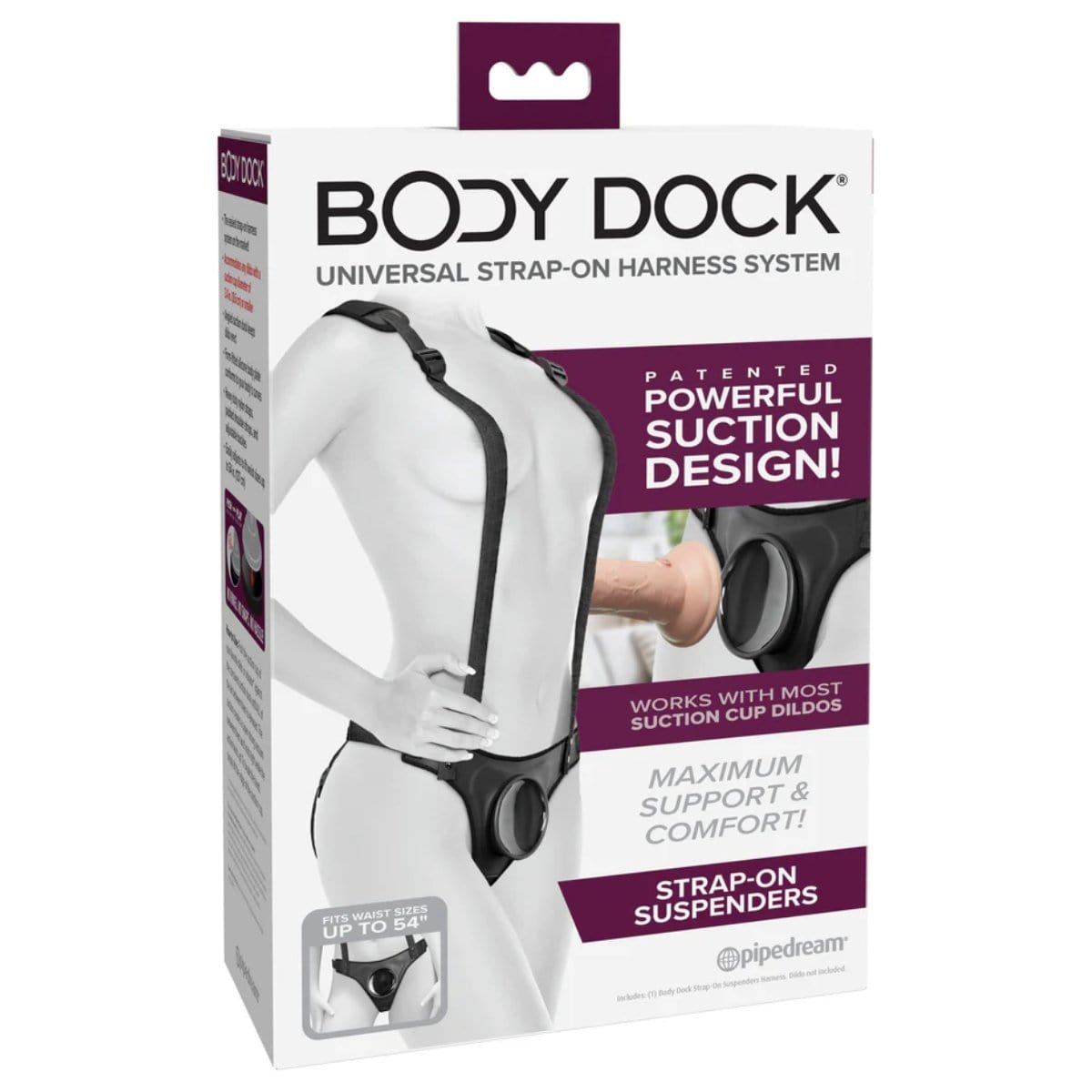 Body Dock - Strap-On Suction Cup Suspenders Harness Body Dock - For Me To Love