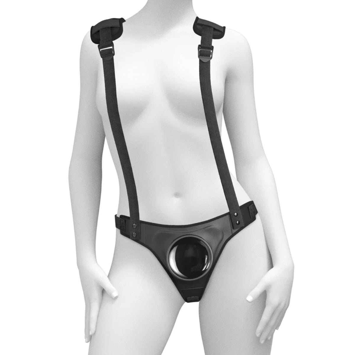 Body Dock - Strap-On Suction Cup Suspenders Harness Body Dock - For Me To Love